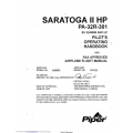Piper Saratoga II HP PA-32R-301 Pilot's Operating Handbook SN 3246088 and Up 1997